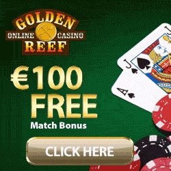 Golden Reef Casino 50 free spins and 100% up to $/€100 bonus