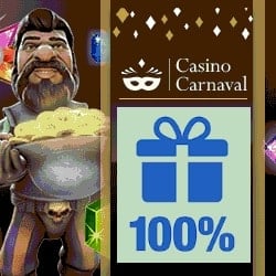 Casino Carnaval $300 free play bonus on new slots and classic games