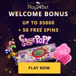 Play24Bet Casino 50 gratis spins and $5,000 free bonus