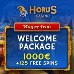 Horus Casino bonus banner 250x250