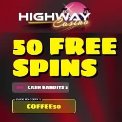 Highway Casino banner free spins 250x250