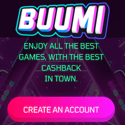 Buumi Casino Cashback Banner