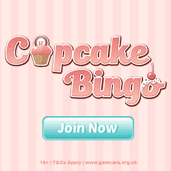 Cupcake Bingo Casino banner 250x250