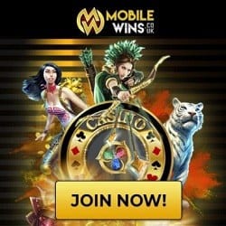 Mobile Wins Casino UK: £/€/$800 FREE - no bonus code needed!