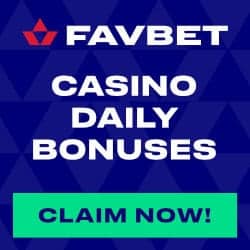 Favbet Casino [register & login] 50 free spins and €10 free bet