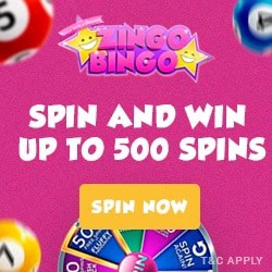 Zingo Bingo Casino - 500 free spins & £750 free bonus every week