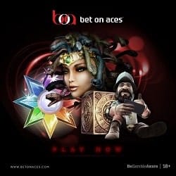 Bet On Aces Casino 100% bonus u to 350 EUR/USD/GBP + free spins