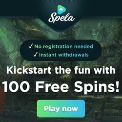 Spela.com Casino (Trustly, Pay N Play) 100 free spins bonus on deposit