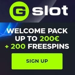 GSlot Casino free spins welcome bonus