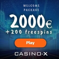 CASINO-X review: 200 free spins & 100% bonus up to $/€2,000