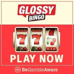 Glossy Bingo Casino 50 slot free spins and £300 bonus on deposit