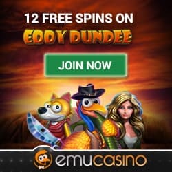 Emu Casino 12 FS banner 250x250