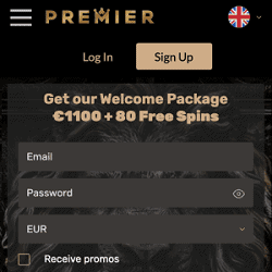 Premier Casino Sign Up banner 250x250