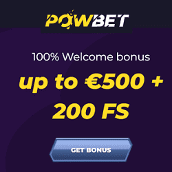 Powbet new banner logo