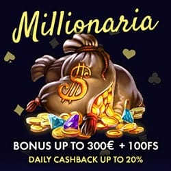 Welcome Offer: 100% bonus and 300 euro free cash 