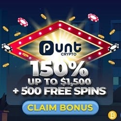 Punt Casino 150 free spins