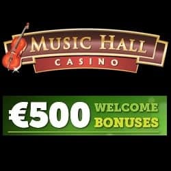 Music Hall Casino | £€$ 500 welcome bonus & exclusive free spins