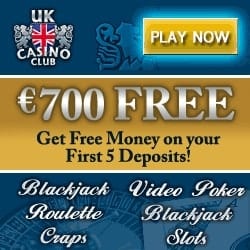 UK Casino Club | £€$ 700 welcome bonus and 200 free spins games