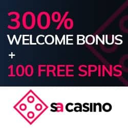 100 FS and 300% welcome bonus