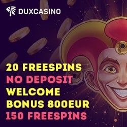 Dux Casino banner 20 FS