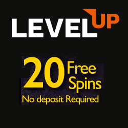 LevelUp Casino 20 FS banner