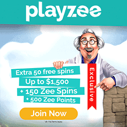 Playzee Casino logo banner 250x250