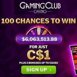 Gaming Club Casino 100 Bonus Spins