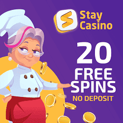 Stay Casino 20 FS banner