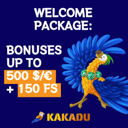 Kakadu Casino welcome package