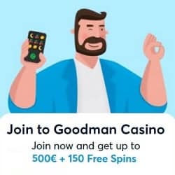 Goodman Casino free bonus banner