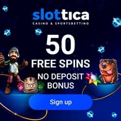 Slottica 50 FS bonus code