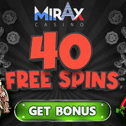 Mirax Casino 50 FS banner