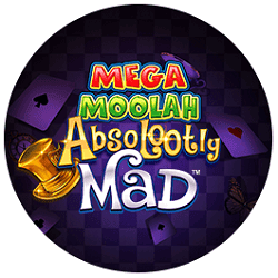 Absolootly Mad Mega Moolah round logo