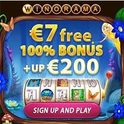 Winorama €7 no deposit bonus