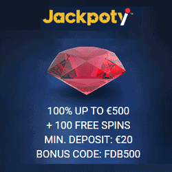 Jackpoty Casino promo code banner