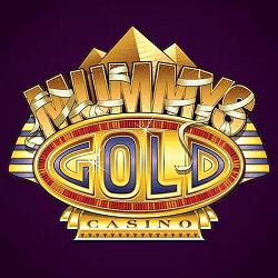 Mummys Gold Casino banner logo 250x250