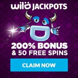 Is Wild Jackpots Casino legit? Get 200% bonus and 50 free spins!