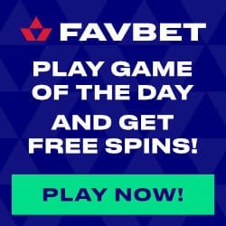 FavBet Casino 120 free spins in Game of The Day promotions