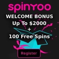 SpinYoo Casino welcome bonus banner