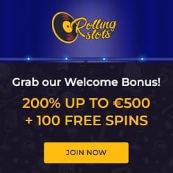 Rolling Slots Casino pure banner