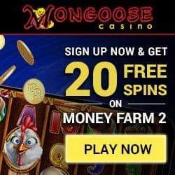 Mongoose 30 Freispiele und 100% Willkommensbonus