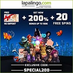 10€ Gratis + 100% Bonus + 20 Freispiele