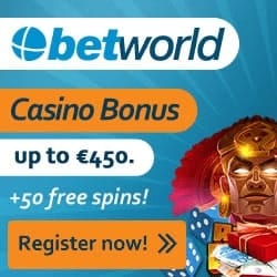 Up to 450 EUR and 50 Freespins