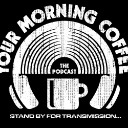 1. Microphone graphic with radio waves and "The Podcast" text, promoting podcasting and audio content.