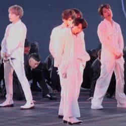 BTS performing on stage