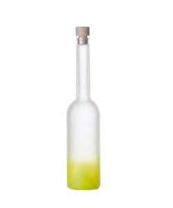 Bottiglia per liquore tappo sughero satinata gialla con tappo in pacchi da 20 pezzi