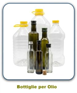 Bottiglie per contenere olio e altri liquidi