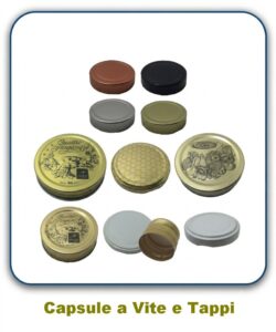 Capsule per vasetti, tappi di tutti i colori