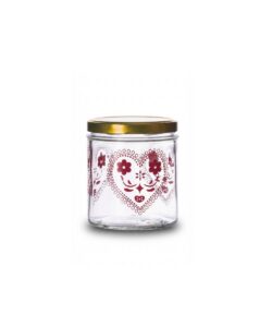 Barattolo vetro per conserve 800 ml in pacchi da 12 pezzi disegno rosso