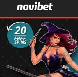 Novibet Casino €250 bonus and 20 free spins - exclusive offer